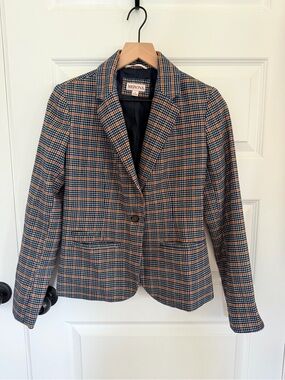 Plaid blazer size 2